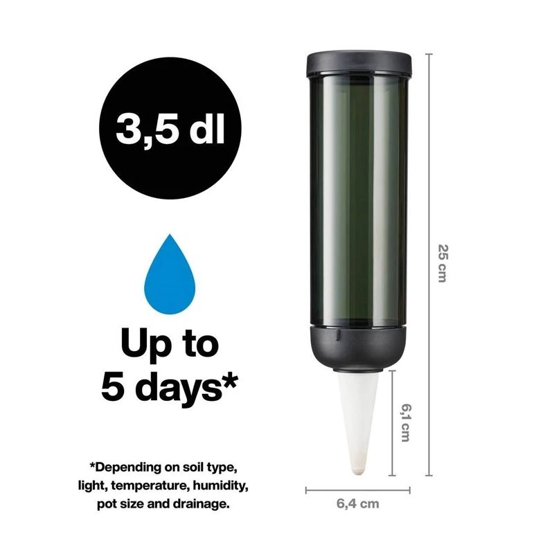 Laistīšanas burbulis Fiskars 1075380. melna. 0.35 l