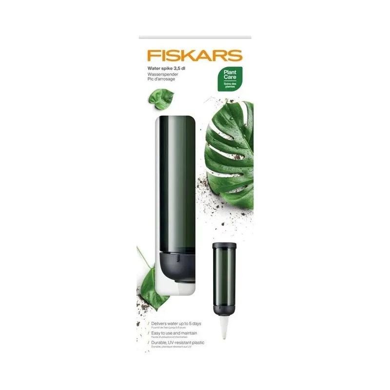 Laistīšanas burbulis Fiskars, plastmasa, melna, 0.35 l