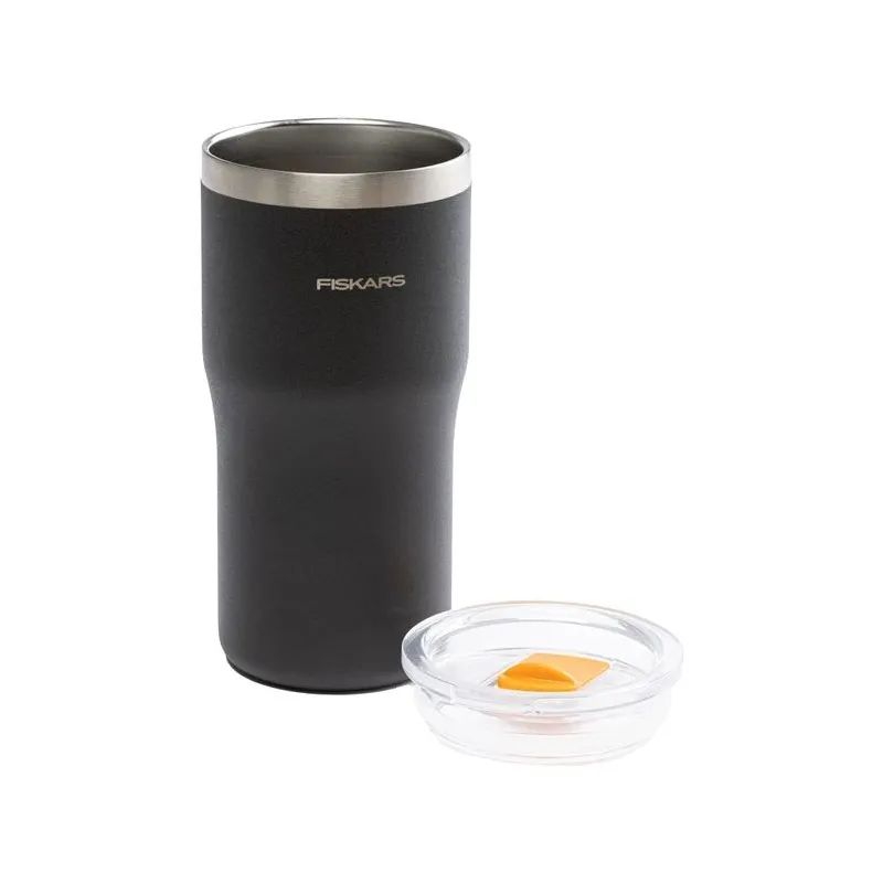 Termokrūze Fiskars on-the-go, 0.5 l, melna