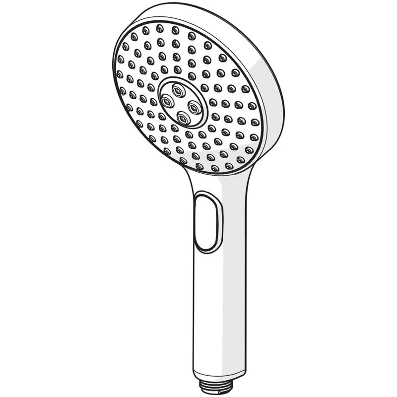 Dušas galviņa Oras Hydractiva 242403, pelēka krās.-hroma krās., 12 cm