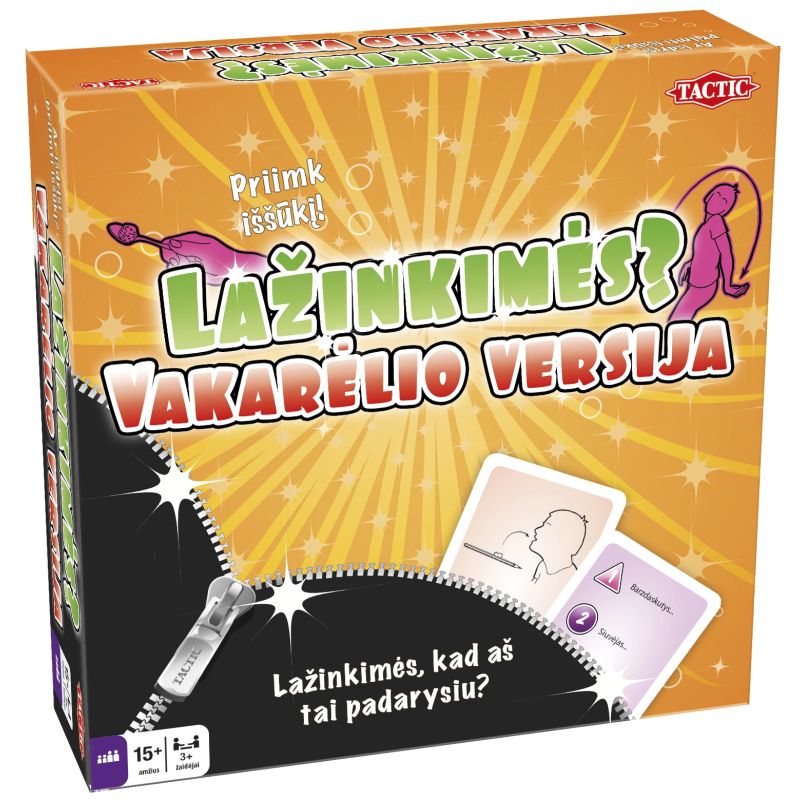 TACTIC Spēle „Lažinkimės?“, ballīšu versija, latviešu valodā