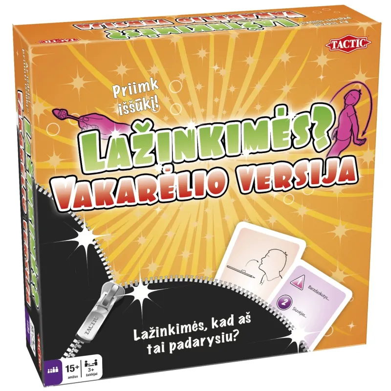 TACTIC Žaidimas „Lažinkimės?, vakarėlio versija ,Lietuvių kalba,