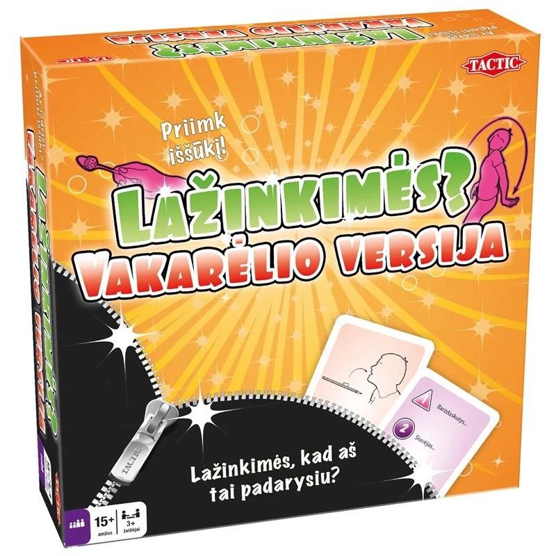TACTIC Spēle „Lažinkimės?“, ballīšu versija, latviešu valodā