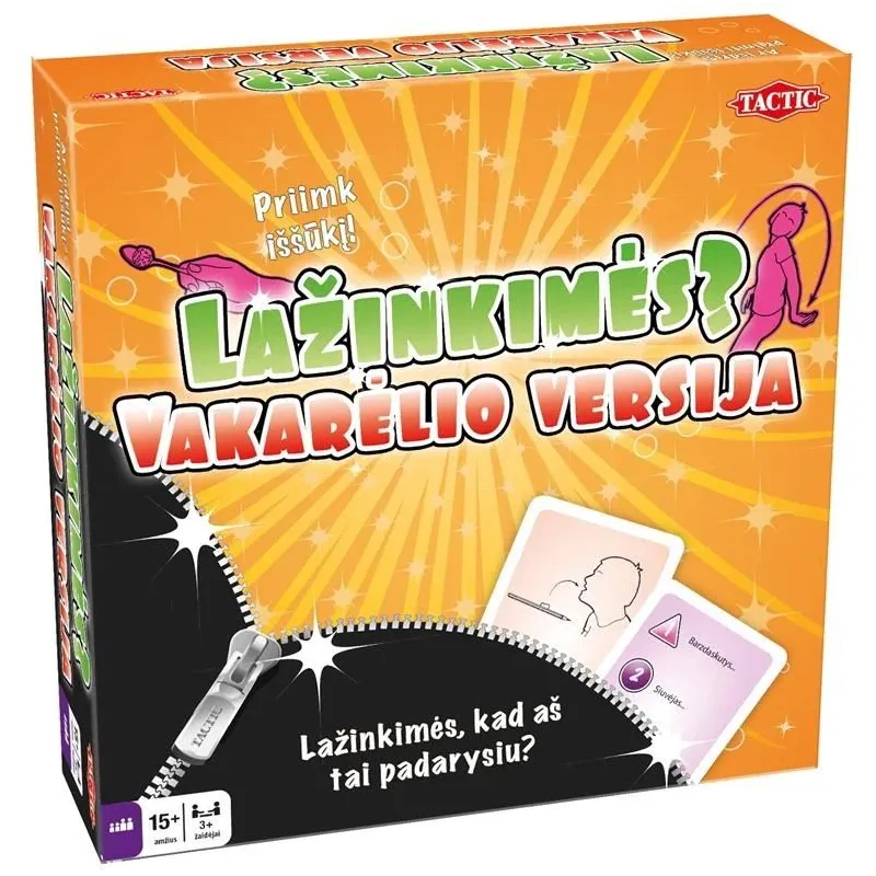 TACTIC Žaidimas „Lažinkimės?, vakarėlio versija ,Lietuvių kalba,