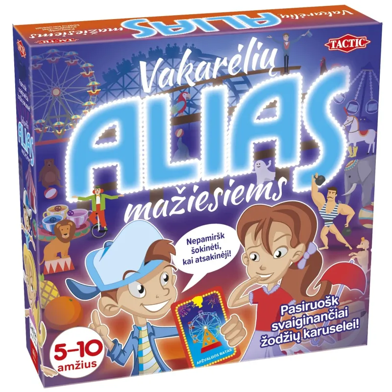 TACTIC Spēle mazajiem „Vakarēļu Alias“, latviešu valodā,