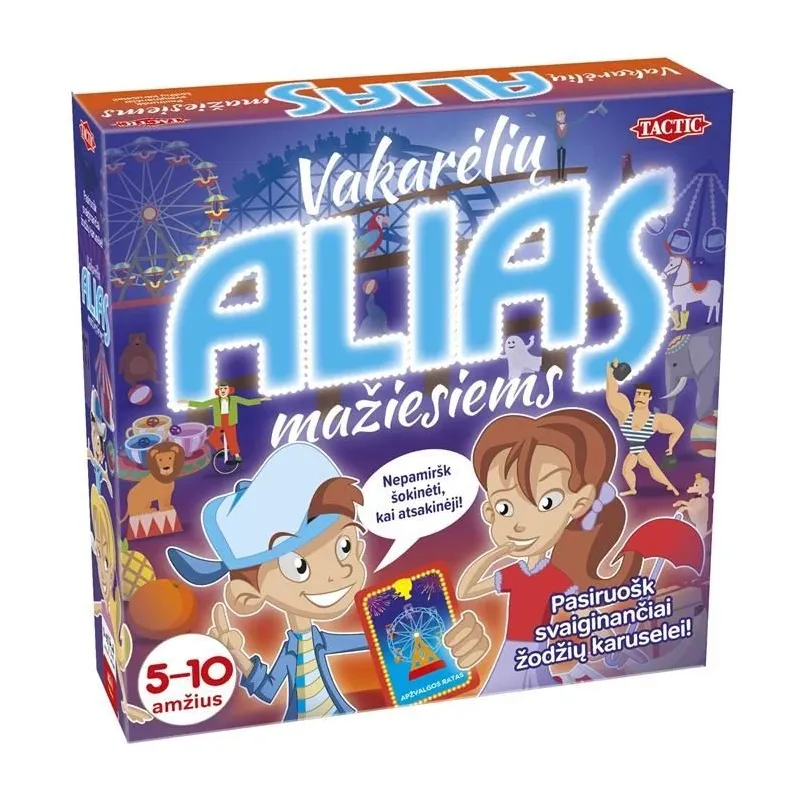 TACTIC Spēle mazajiem „Vakarēļu Alias“, latviešu valodā,