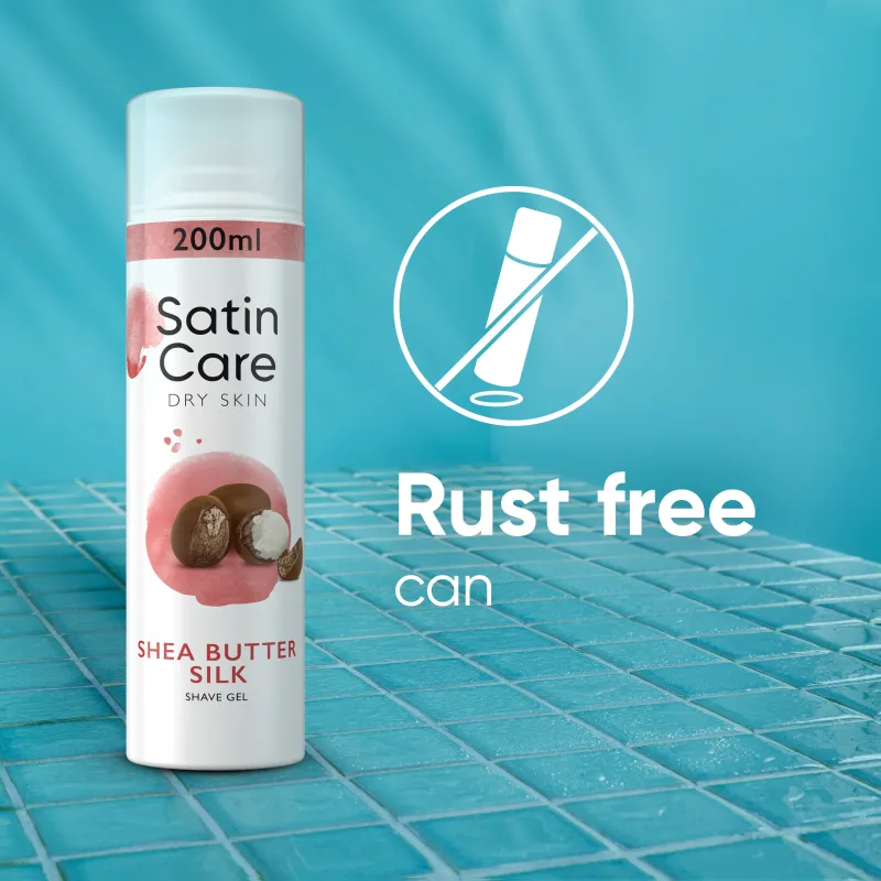 Gillette Raseerimisgeel Satin Care, Shea Butter, 200 ml