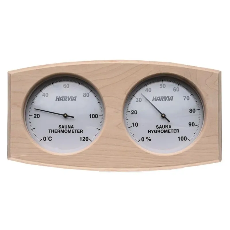 Pirts termometrs ar mitruma mērītāju Harvia SAS92300, brūna krās.