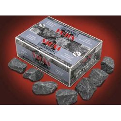 Pirts akmeņi, melnais vulkanīts, 10 - 15 cm, 20 kg