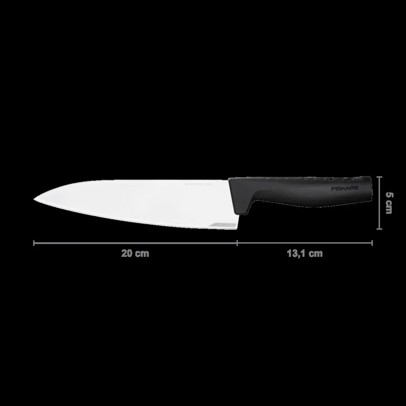 Virtuves nazis Fiskars Hard Edge Large Cook’s Knife, 200 mm, nerūsējošais tērauds