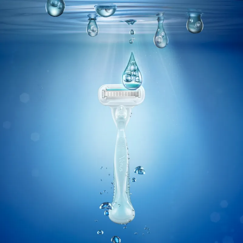 Gillette Venus Deluxe Smooth Sensitive Razor Skuvekļa Maināmas Asmeņu Kasetnes, 4 gab