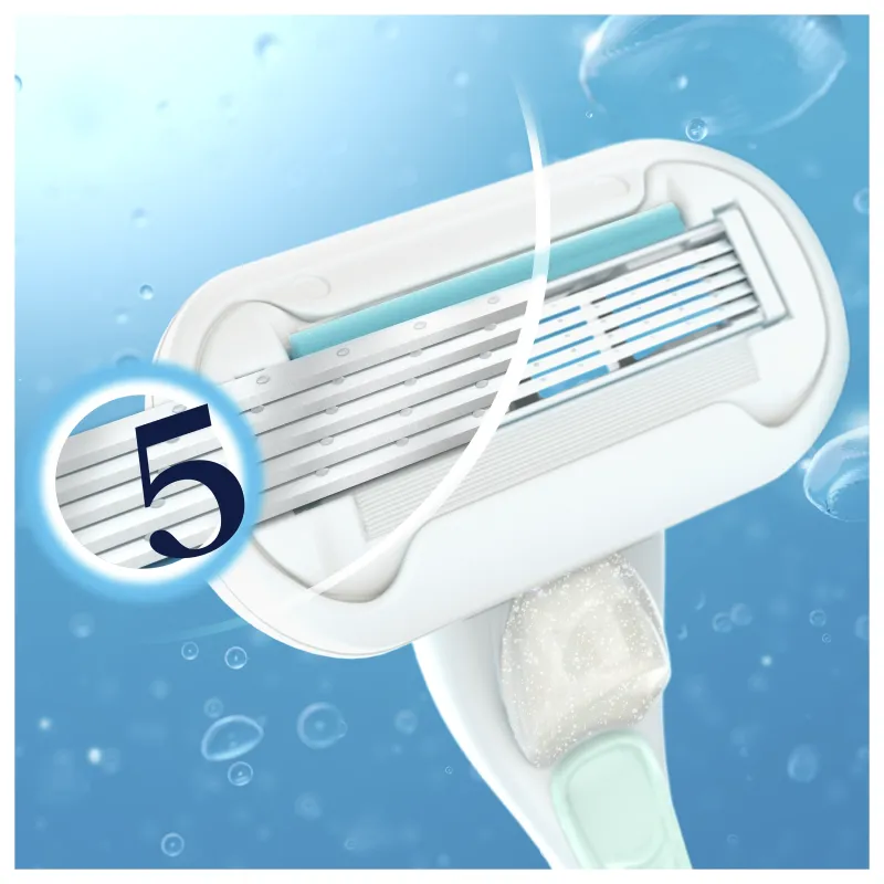 Gillette Venus Deluxe Smooth Sensitive Skustuvo Keičiamos Galvutės, 4 vnt