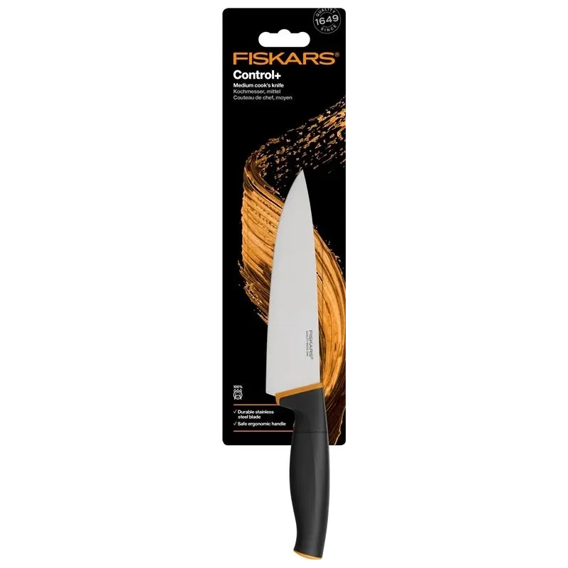 Virtuvinis peilis Fiskars CONTROL+, plastikas-nerūdijantysis plienas
