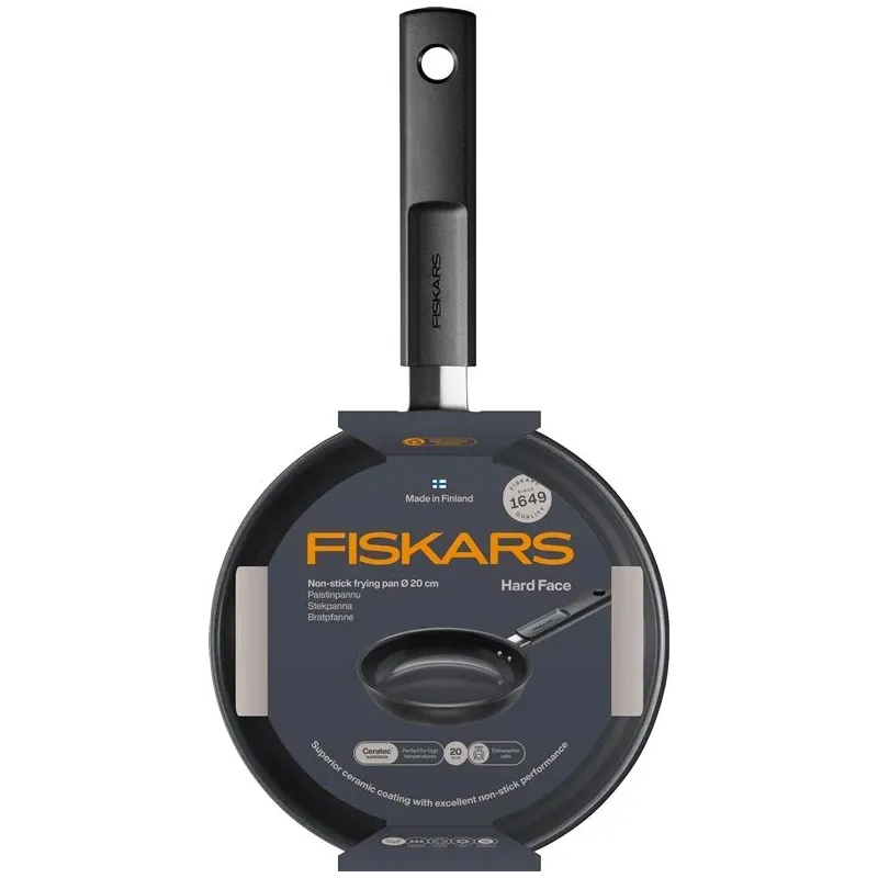 Cepšanas panna Fiskars Hard face 1075457, 20 cm, alumīnijs