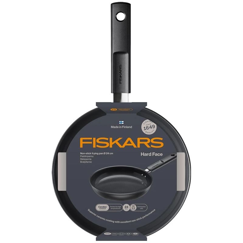 Cepšanas panna Fiskars Hard face 1075458. 24 cm. alumīnijs