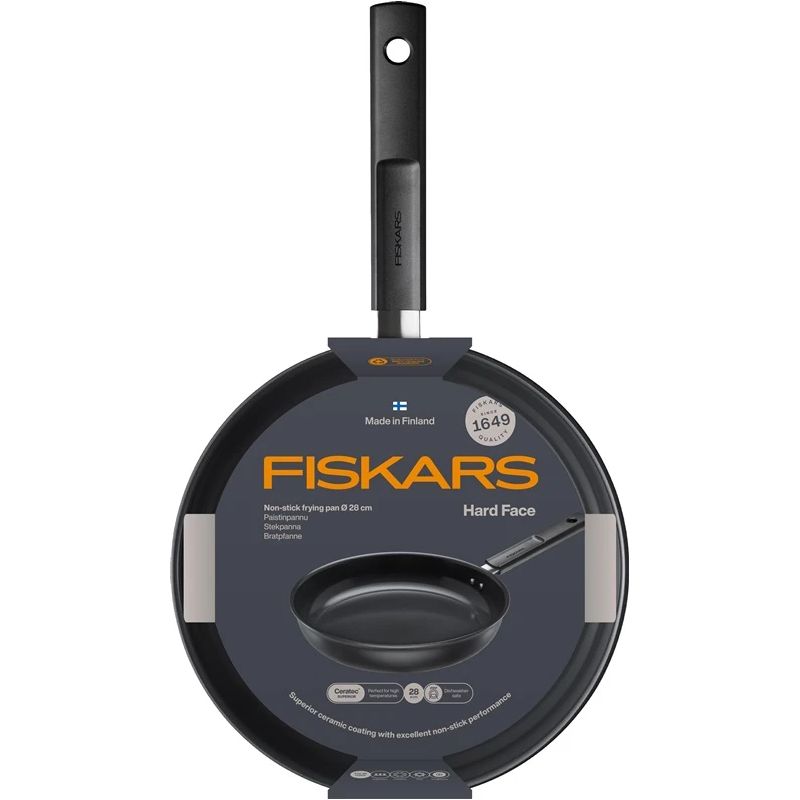Keptuvė Fiskars Hard face 1075520. 28 cm. aliuminis