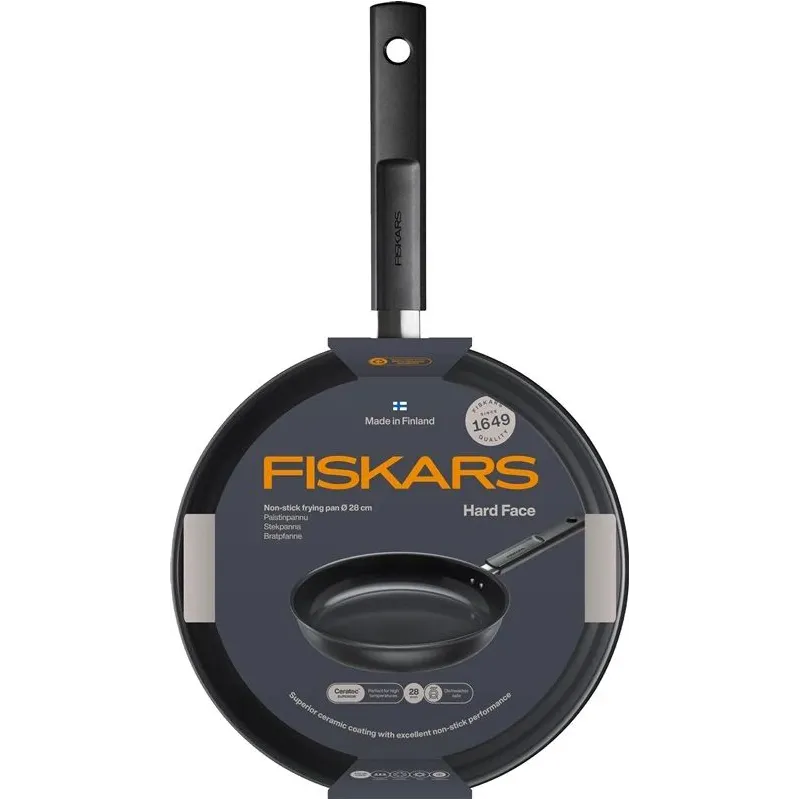 Cepšanas panna Fiskars Hard face 1075520, 28 cm, alumīnijs