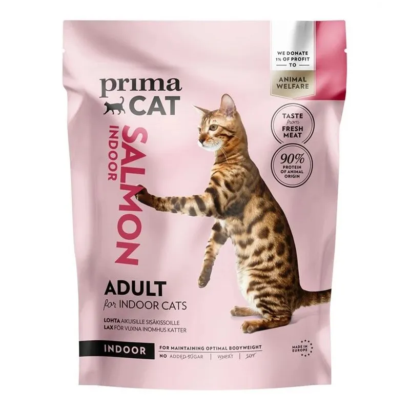 Sausā kaķu barība Prima Cat Indoor Salmon, lasis, 1.4 kg