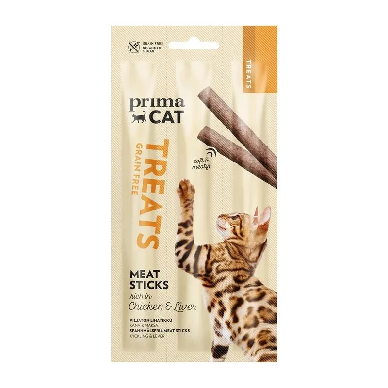 Kārumi kaķiem Prima Cat Chicken & Liver, 0.015 kg