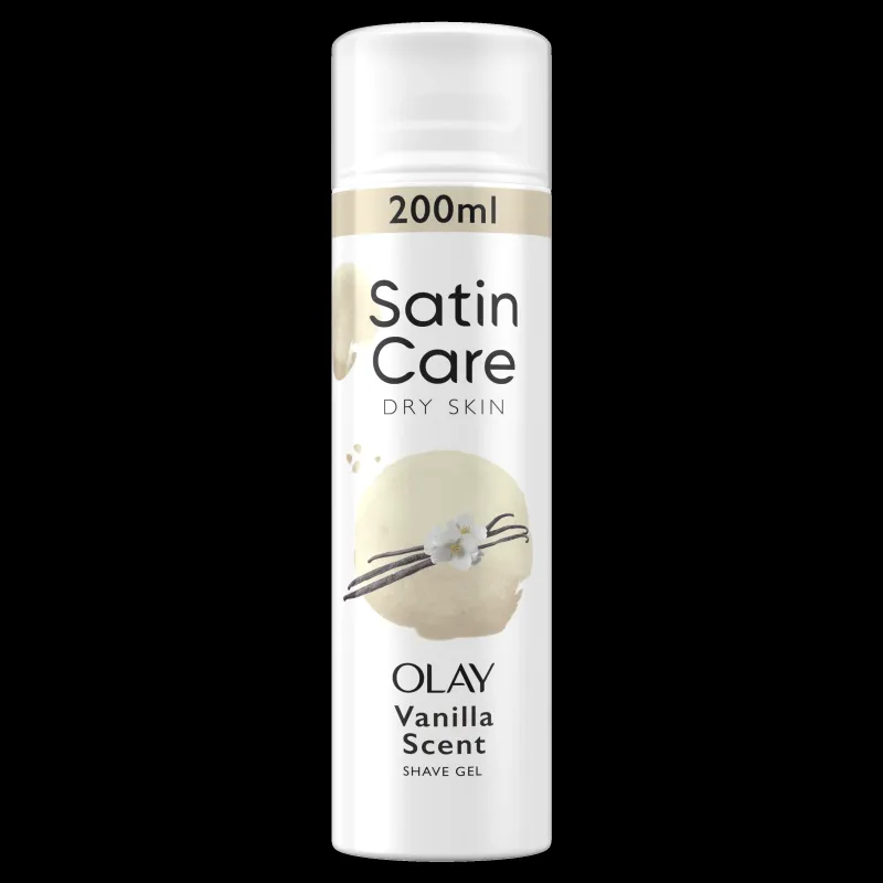 Gillette Raseerimisgeel Satin Care, Vanilla Olay, 200 ml