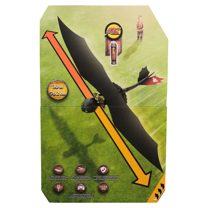 DRAGONS Interaktīvā figūra lidojošs Toothless