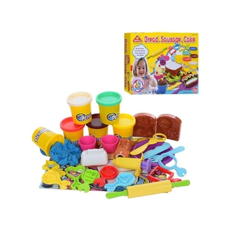 Rotaļlieta modelīns Peipeile Bread Sausage Cake 3245A