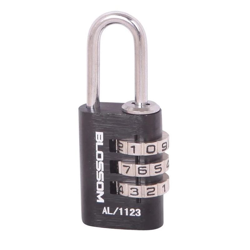 Slēdzene Blossom AL11. melna. 21 mm x 10 mm