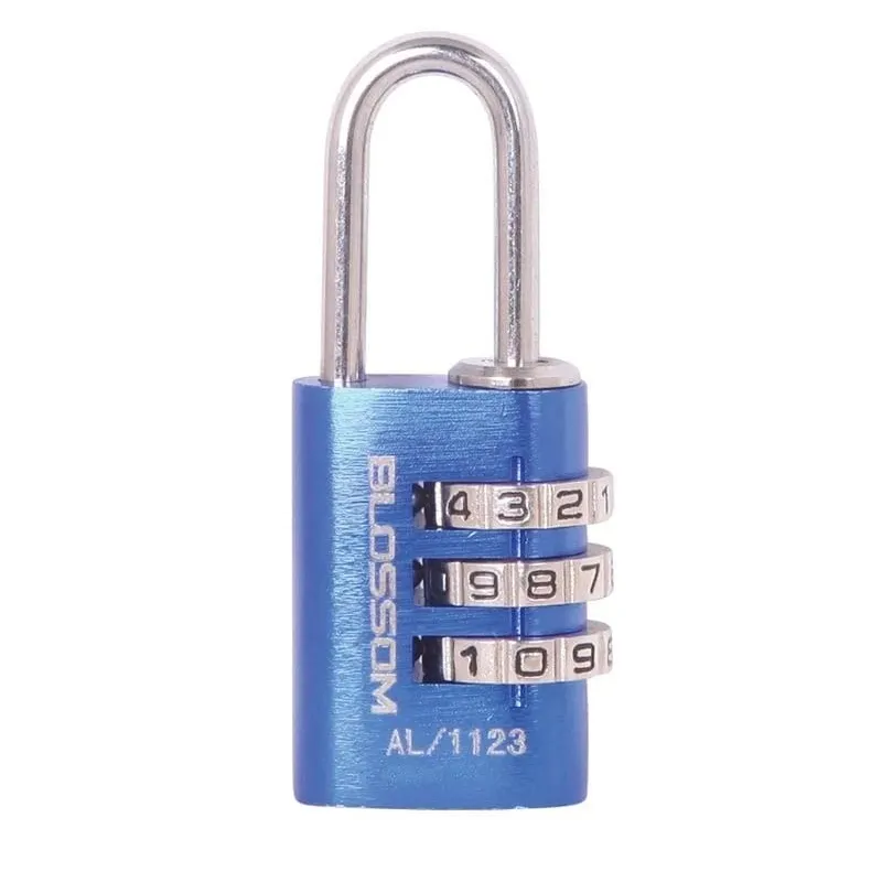 Piekaramā slēdzene Blossom AL-1123, zila krās., 21 mm x 10 mm