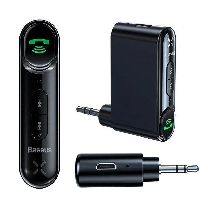 Adapteris Baseus 3.5 mm, Bluetooth, melna