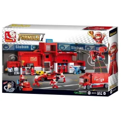 Blocks sluban racing car station 557 pcs