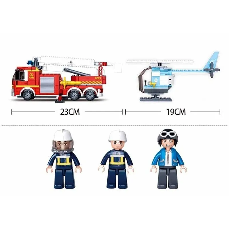 Konstruktors Sluban Ugunsdzēsības stacija un helikopters M38-B0627, 394 gab.