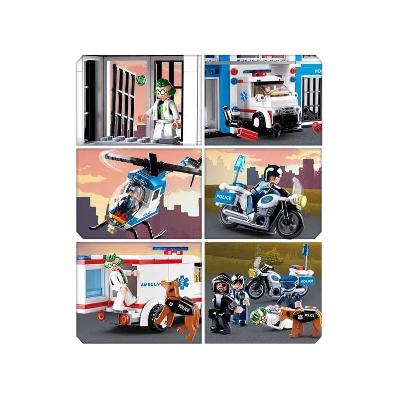 Konstruktors Sluban Police M38-B0660, 605 gab.