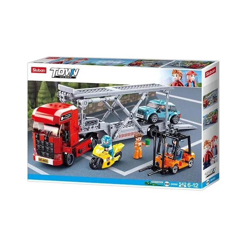 Konstruktors Sluban Car Transporter M38-B0880, 542 gab.