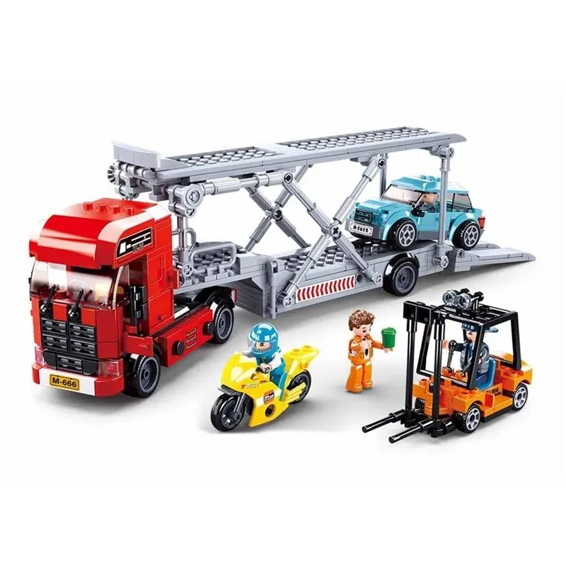 Konstruktorius Sluban Car Transporter M38-B0880, 542 vnt.