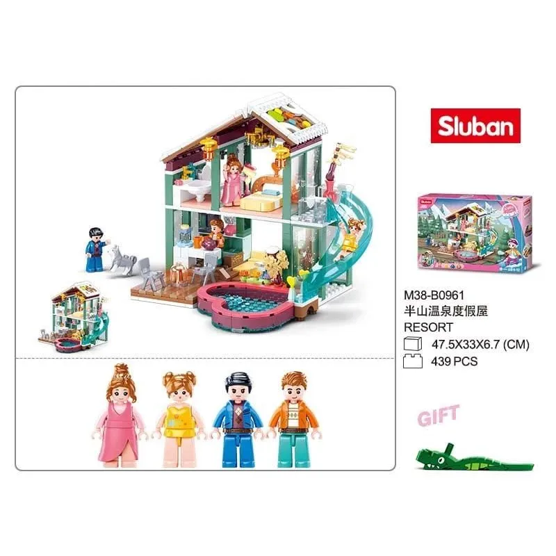 Konstruktors Sluban Girl's Dream Laimīgais dienasgrāmata M38-B0961, 439 gab.