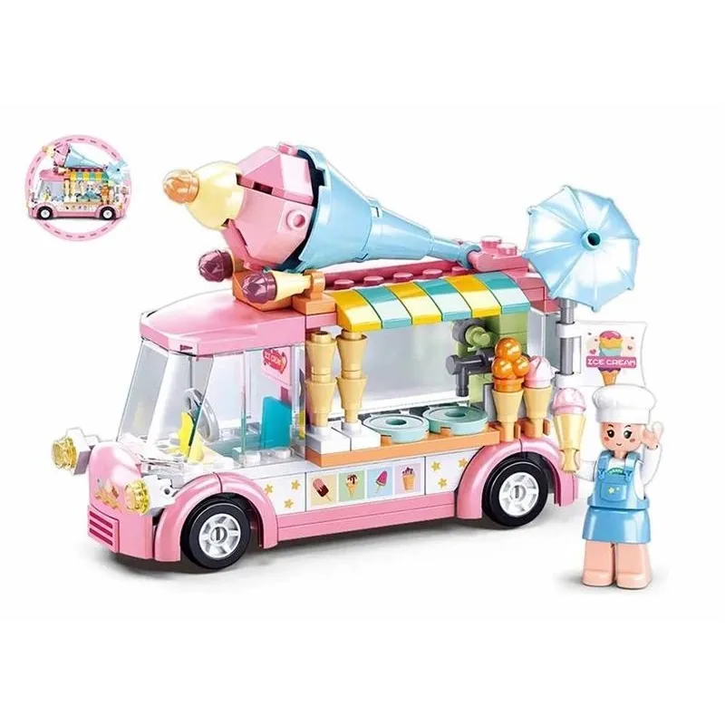 Konstruktor Sluban Ice cream car M38-B0993A, 145 tk