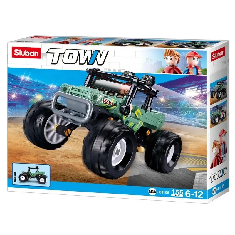 Konstruktors Sluban Green Suv M38-B1106, 155 gab.