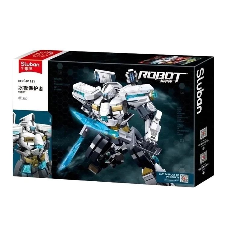 Konstruktors Sluban Robot M38-B1151. plastmasa