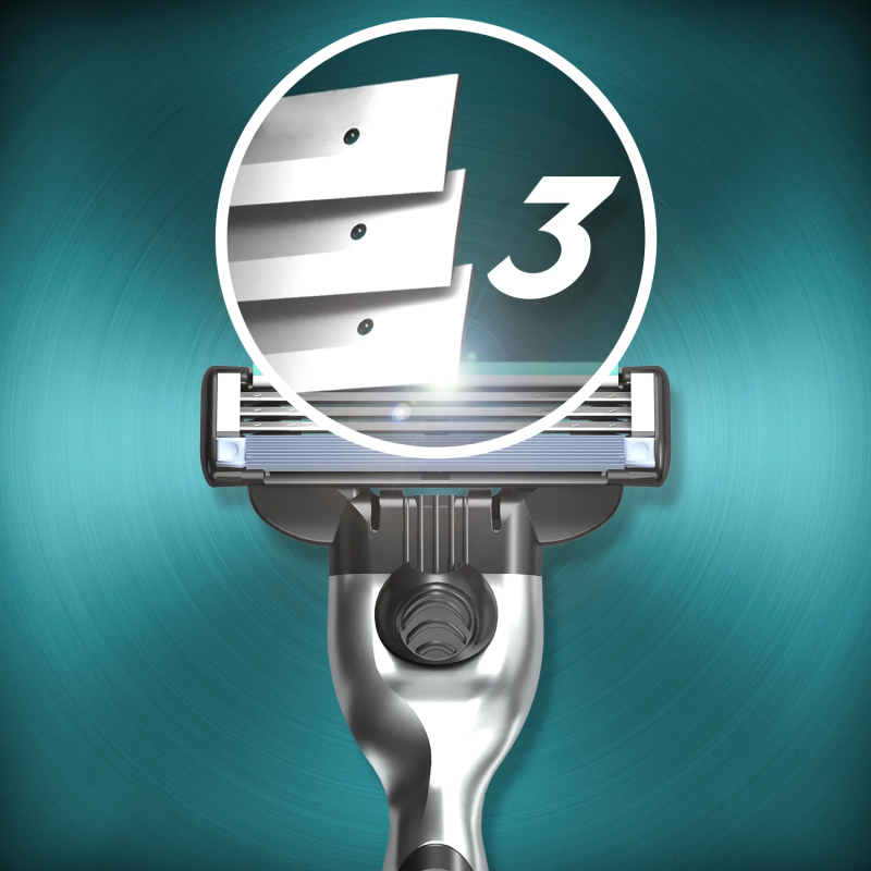 Gillette Mach3 Vīriešu Skuvekļa Rezerves Asmeņi, 5 Gab.
