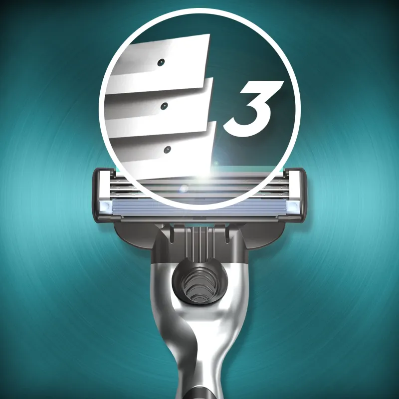 Gillette Mach3 Vīriešu Skuvekļa Rezerves Asmeņi, 5 Gab.