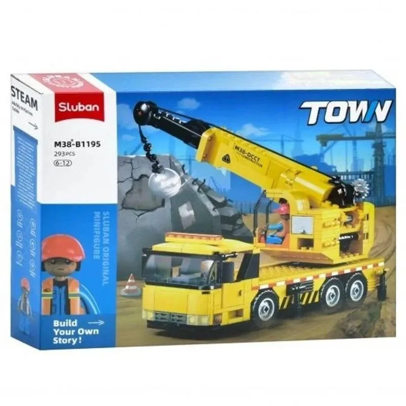 Konstruktors Sluban Town M38-B1195, dzeltena