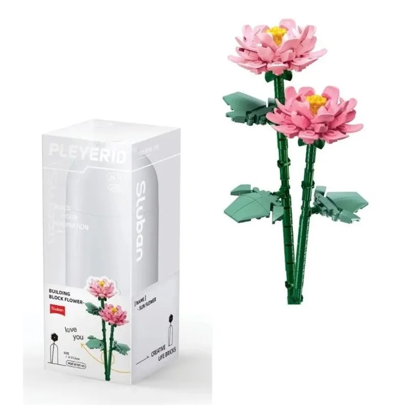 Konstruktors Sluban Flowers peonies M38-B1101-05, 224 gab.