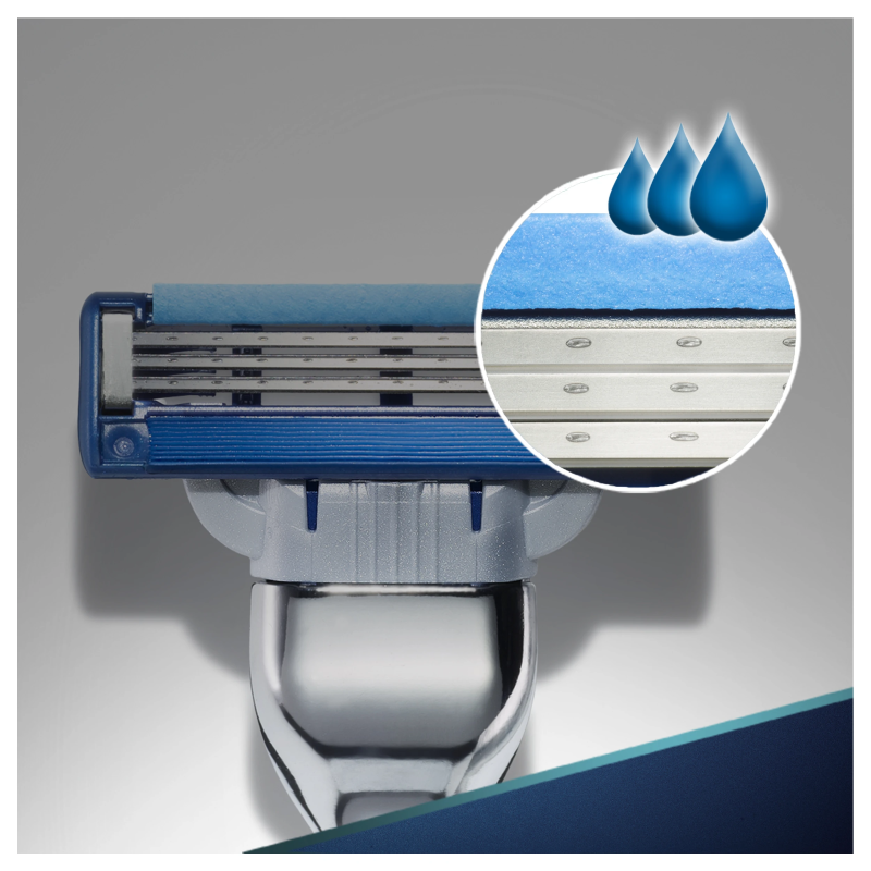 Gillette Mach3 Turbo Vīriešu Skuvekļa Rezerves Asmeņi, 5 Gab.