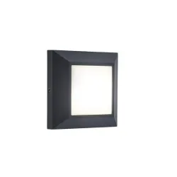 Õue seinavalgusti Lutec Helena, 4W, LED, IP54, antratsiit v., 10.1 cm x 3.2 cm