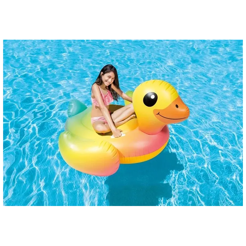 Pripučiamas plaustas Intex 57556NP, geltona sp., 147 cm x 147 cm x 81 cm