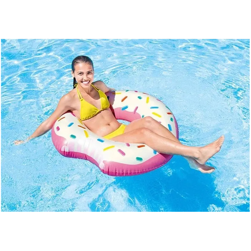 Piepūšams riņķis Intex Donut Tube 56265NP, balta krās., 107 cm