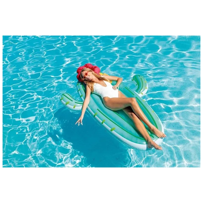 Piepūšamais plosts Intex Cactus. daudzkrāsaina. 185x140cm