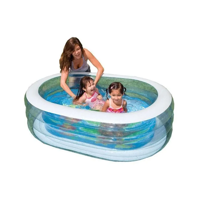 Baseinas, pripučiamas-vaikiškas Intex Pirate Friends 57482NP, skaidri sp.-mėlyna sp.-balta sp. 163 cm x 107 cm x 46 cm