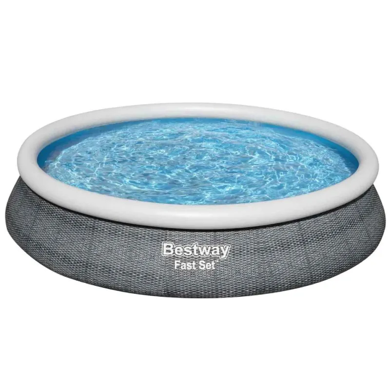 Baseins, piepūšams Bestway Fast set 57313, tumši zila krās., 457 x 84 cm