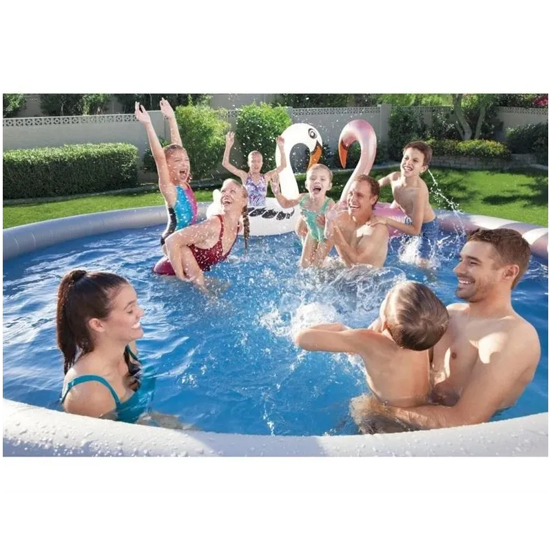 Baseins, piepūšams Bestway Fast set 57313, tumši zila krās., 457 x 84 cm